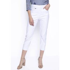 NEW PICADILLY essential capri pants in white